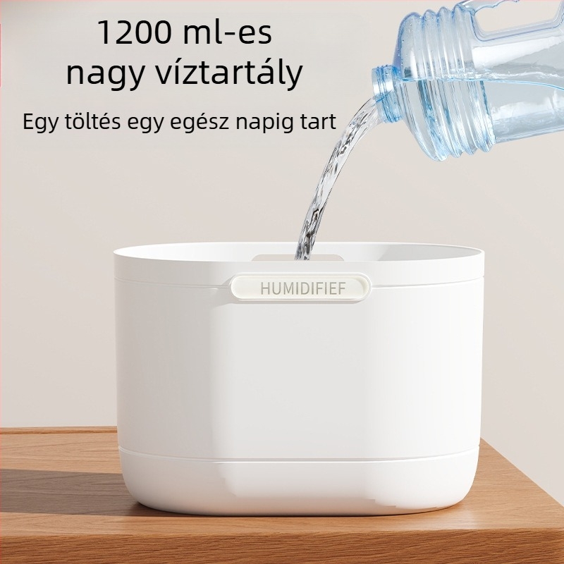 Oleff SD16 Ultrahangos Párásító, 1.0–2.5 L tartály, 3 fúvóka, 10–20 m² lefedettség, USB tápegység, asztali párásító, illóolaj-kompatibilis