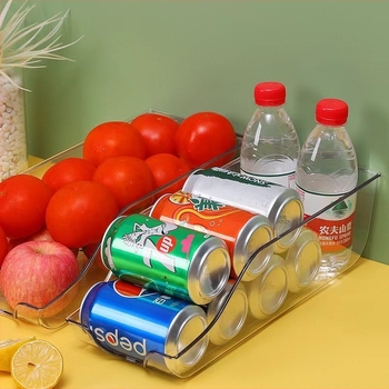 Hűtőszekrény tároló doboz, átlátszó PET, 60 db, OPP zacskócsomagolás, hordozható konyhai tárolás
