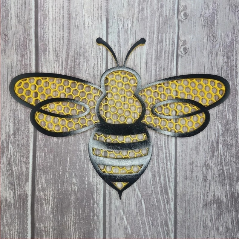 Méhecské alakú úszó sziget, 3D-nyomtatott PLA anyagból, modern művészeti dísz