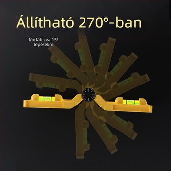 Többcélú oszlopszintező összecsukható vertikális rúddal és korláttal, kiváló precizitású acélszerkezetes szerelési eszköz (Level gauge)