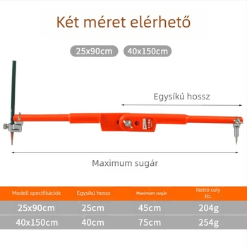 Faipari körző és jelölő mérő; rozsdamentes acél kivitel; pontos jelölésre; típus: mérőeszköz