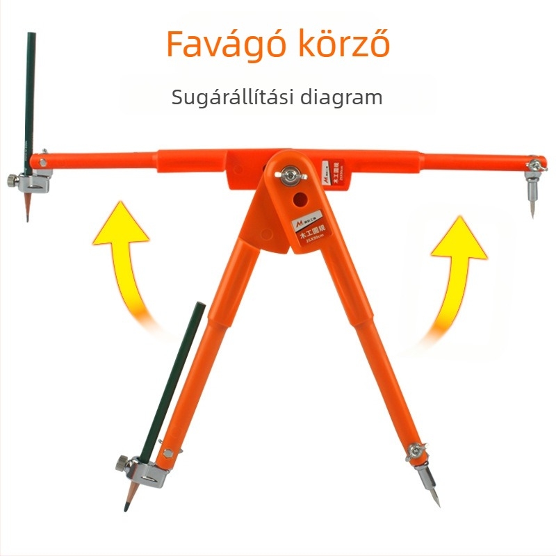 Faipari körző és jelölő mérő; rozsdamentes acél kivitel; pontos jelölésre; típus: mérőeszköz