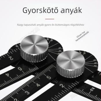 Hatoldalas összecsukható vonalzó csempe-nyílásokhoz, univerzális kőműves pozicionáló eszköz, szögmérő, alumíniumötvözet