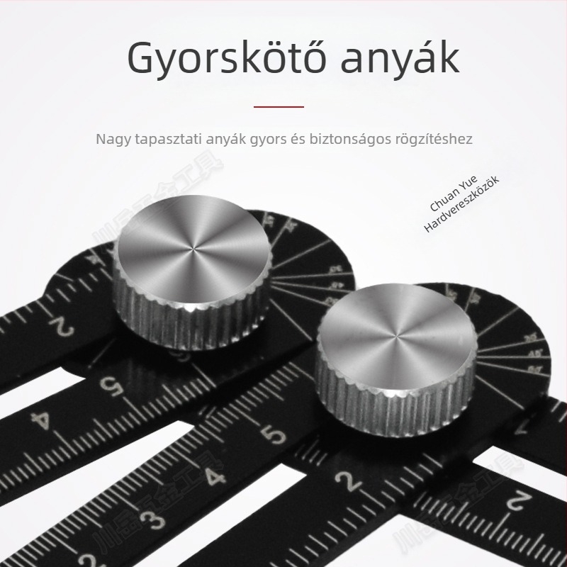 Hatoldalas összecsukható vonalzó csempe-nyílásokhoz, univerzális kőműves pozicionáló eszköz, szögmérő, alumíniumötvözet