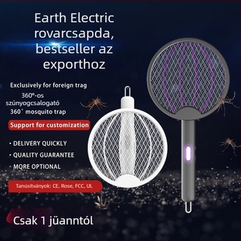Elektromos szúnyog-ütő - összecsukható 4 az 1-ben, újratölthető, LED világítás, beépített akkumulátor 501–800mAh