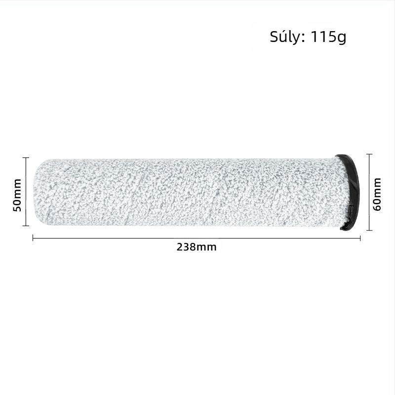 Roborock A10 padlótisztító robothoz készült fő kefefej és szűrőelem – plüss dupla hengergörgős fej, kompatibilis Ultra/E/Plus, modell A10, 101–150 m²-re, otthoni használatra.
