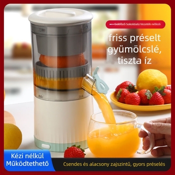 Hordozható gyümölcscentrifuga 18000 rpm, 150 W, rozsdamentes acél belső tartály, levehető akkumulátor, kapacitás legfeljebb 400 ml