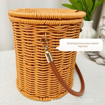 Fém ajándékdoboz imitált rattan mintával, Új kínai stílus, testreszabható