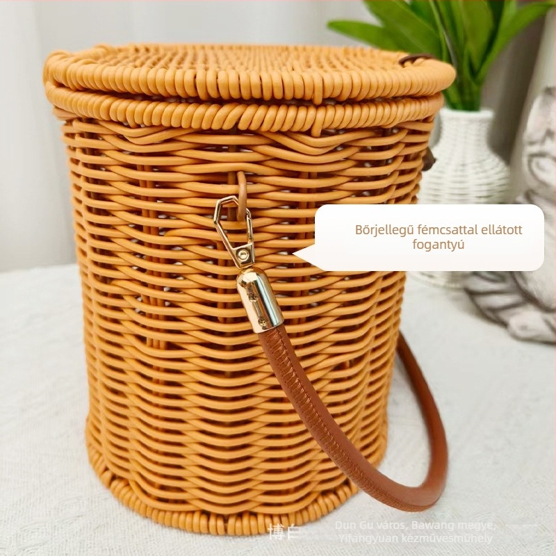 Fém ajándékdoboz imitált rattan mintával, Új kínai stílus, testreszabható