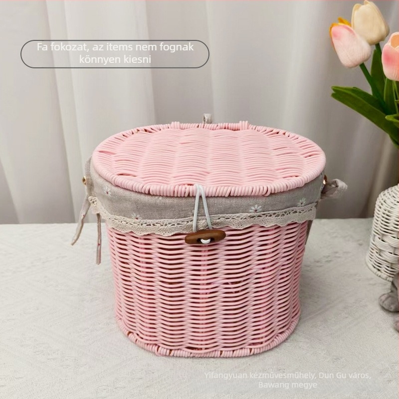 Fém ajándékdoboz imitált rattan mintával, Új kínai stílus, testreszabható