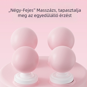 Elektromos masszírozó - négyfejes, brushless motor, csendes működés, 5+ fokozat, beépített 2000-4000 mAh akkumulátor, 1-3 h üzemidő
