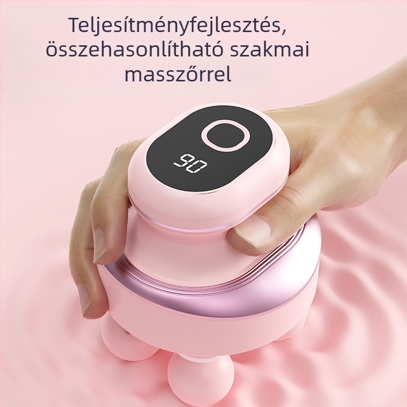 Elektromos masszírozó - négyfejes, brushless motor, csendes működés, 5+ fokozat, beépített 2000-4000 mAh akkumulátor, 1-3 h üzemidő