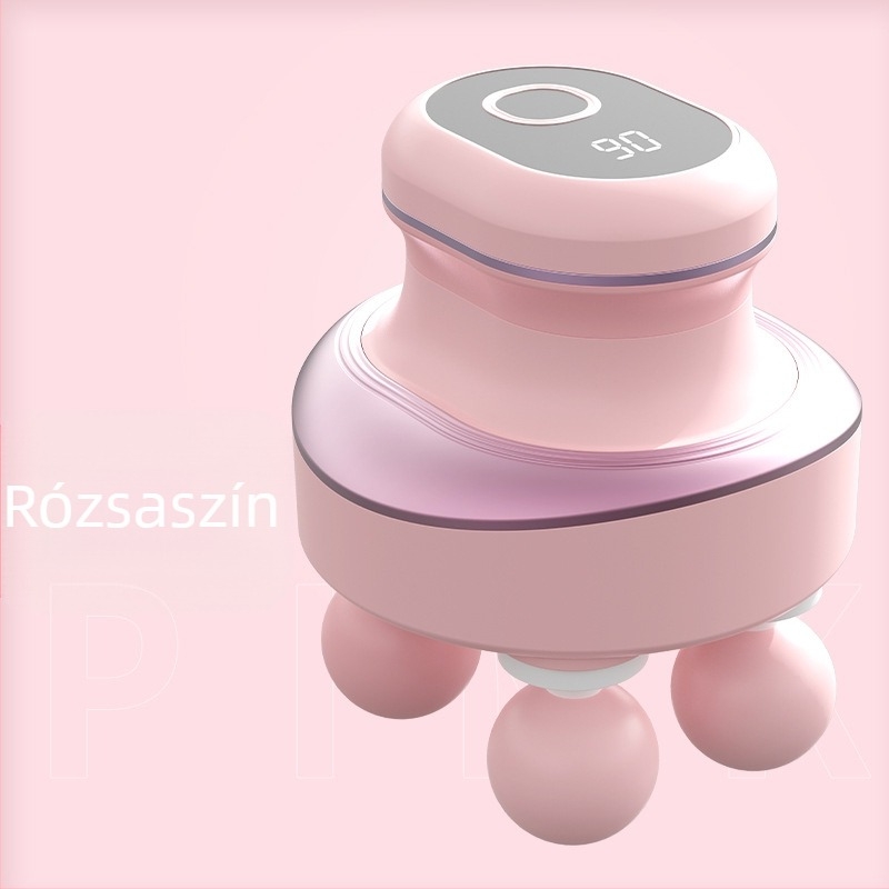 Elektromos masszírozó - négyfejes, brushless motor, csendes működés, 5+ fokozat, beépített 2000-4000 mAh akkumulátor, 1-3 h üzemidő