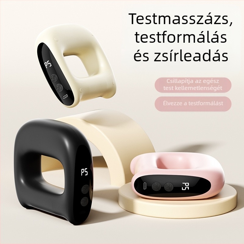 Xo-k8 fascia gyűrűs masszírozó meleg kompresszióval, USB tápegység, 2 masszázs érintkező, pattogtató masszázs, váll- és nyak területére