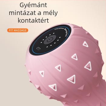 Kézi fascia gömb masszírozó — szilikon+ABS, 3D vibráció, egész test masszázs, USB-töltés, 150 perces üzemidő