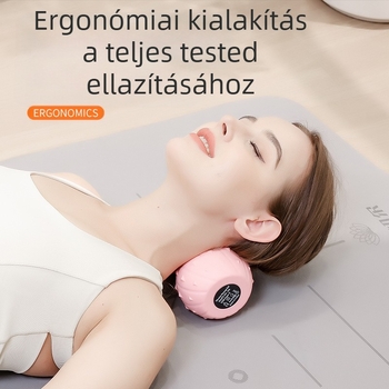 Kézi fascia gömb masszírozó — szilikon+ABS, 3D vibráció, egész test masszázs, USB-töltés, 150 perces üzemidő