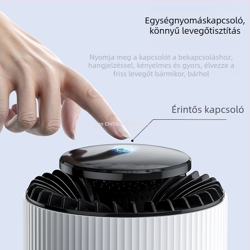 Otthoni légtisztító – Formaldehid eltávolítása, alacsony zaj (<36 dB), 50 m³/h légáramlat, 10 m²-es lefedettség, Kompozit szűrő