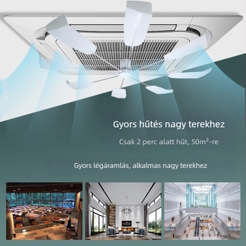 Mennyezeti légterelő – DFS-02, anti közvetlen fújás, csendes működés, telepítés nélkül