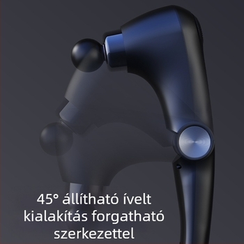 Fascia masszírozó kefés motorral; összehajtható kivitel; meleg/hideg megkönnyebbülés; 6+ fej; beépített 1200–2000 mAh akkumulátor, üzemidő 1–3 óra