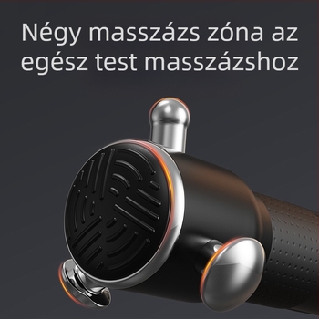 Fascia masszírozó brushless motorral, LCD kijelzővel, 3 sebesség, 3 fej, beépített akkumulátor 1200–2000 mAh (3–6 óra)