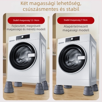 Mosógép dob alapzat – csúszásmentes, állítható, nedvességálló, vízelvezetés, műanyag kivitel