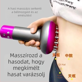 Fu Chun Elektromos köpölyöző készülék 6 bögrével, vibráció, vezeték nélküli töltés, meridián aktiváció, has- és egész test masszázs