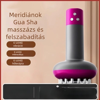 Fu Chun Elektromos köpölyöző készülék 6 bögrével, vibráció, vezeték nélküli töltés, meridián aktiváció, has- és egész test masszázs