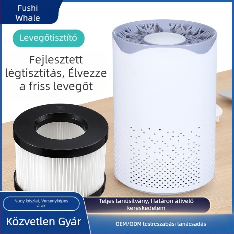 Asztali levegőtisztító, modell YJ-03, mechanikus működés, USB tápegység, 5 V, 5 W