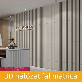 Önjelfű XPE habfal panel a TV háttérhez csíkos mintával; 1 db; vízálló, nedvességálló, olajálló, szennyeződésálló; modern egyszerű stílus, 3D falikép; alkalmas nappalira, hálószobára, étterembe, bejárathoz