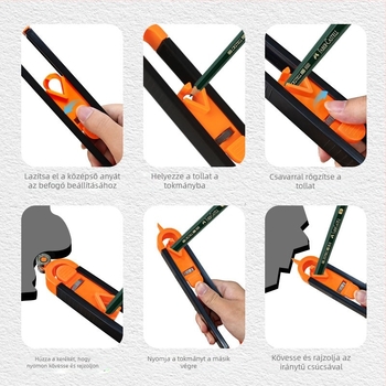 Műanyag Profil Mérő – Zárral – Másoló Formázó Mérőszerszám Faiparhoz, Szabálytalan Sugárakhoz