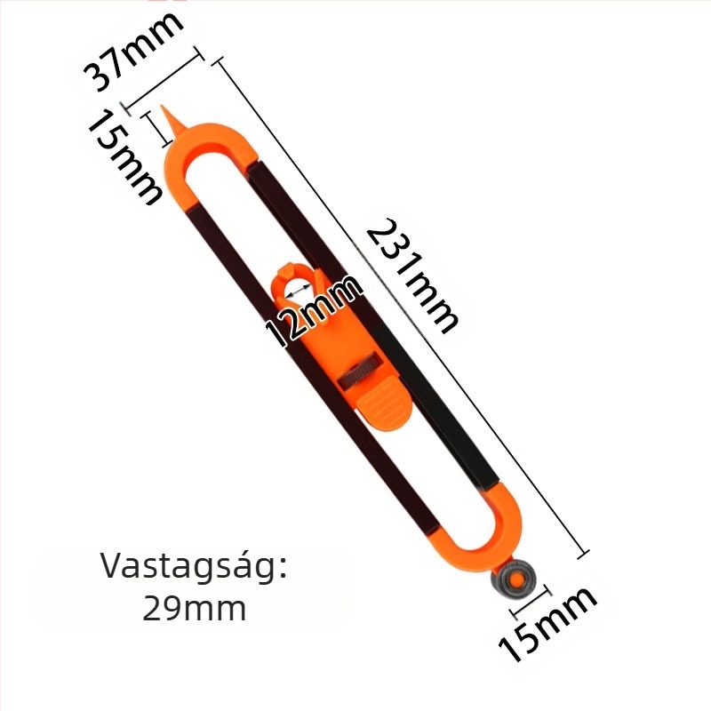 Műanyag Profil Mérő – Zárral – Másoló Formázó Mérőszerszám Faiparhoz, Szabálytalan Sugárakhoz