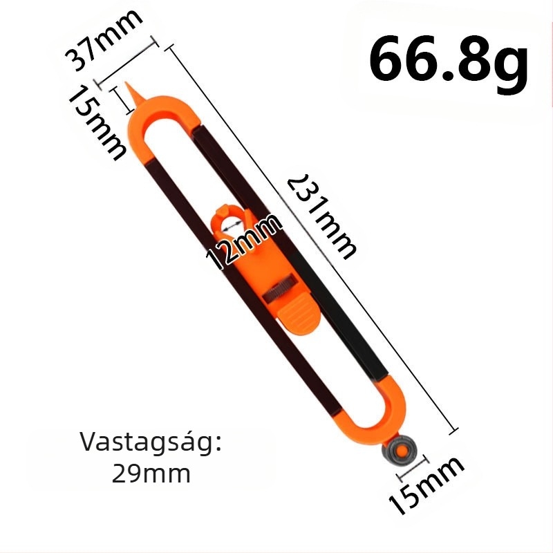 Műanyag Profil Mérő – Zárral – Másoló Formázó Mérőszerszám Faiparhoz, Szabálytalan Sugárakhoz