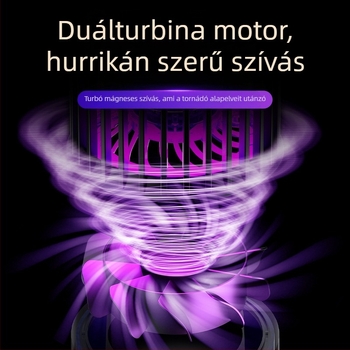 Elektromos sokkolós szúnyogirtó lámpa – LED csapda, USB újratölthető, beépített 1001–1600 mAh akkumulátor, modell SJD-01, beltéri/kültéri használatra 30 m²-ig