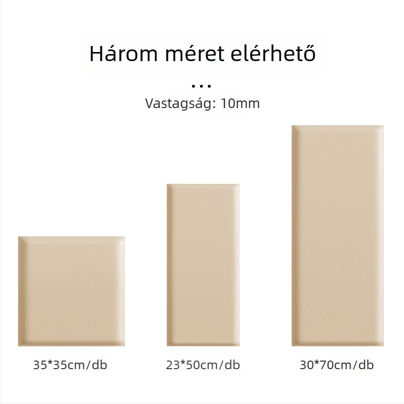 XPE habból készült öntapadós fali matrica; vízálló, nedvesség- és olajálló; 1 db; stílus: modern minimalizmus és 3D textúra; alkalmas nappalira, hálószobára és dolgozószobára