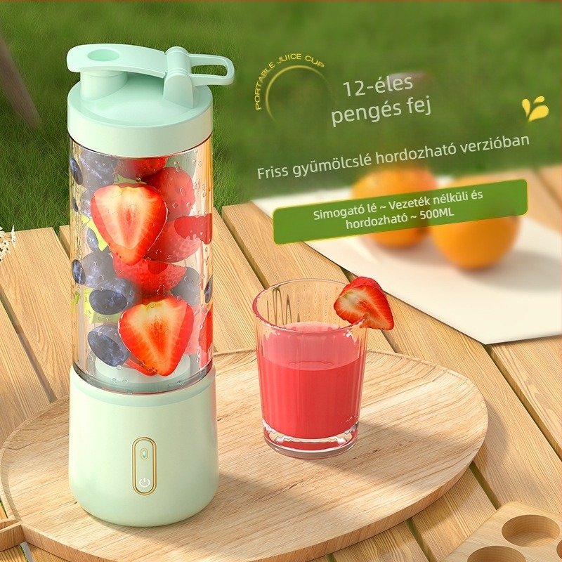 Hordozható, újratölthető gyümölcs- és zöldséglé készítő készülék, több mint 6 pengével, kapacitás <1 L, fél-automata, 36 V-ig, 10 000–19 999 rpm