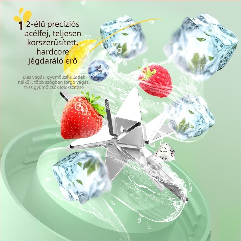 Hordozható, újratölthető gyümölcs- és zöldséglé készítő készülék, több mint 6 pengével, kapacitás <1 L, fél-automata, 36 V-ig, 10 000–19 999 rpm