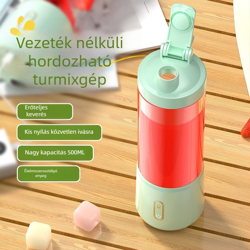 Hordozható, újratölthető gyümölcs- és zöldséglé készítő készülék, több mint 6 pengével, kapacitás <1 L, fél-automata, 36 V-ig, 10 000–19 999 rpm