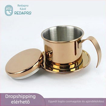 304 rozsdamentes acélból készült drip kávéfőző, kézi csepegtetés, egyszerű stílus, kávéhoz, testreszabható