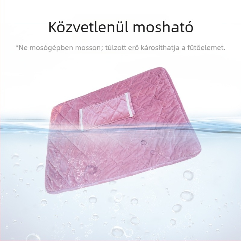 USB‑vel működtetett elektromos pléd, kristály velúr, mosható, 45°C-os állandó hőmérséklet, 10W