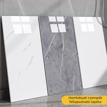PVC öntapadós fali matrica – márványhatású csempe imitáció, vízálló, antibakteriális, nedvességálló, olajálló, szennyeződés elleni védelem, mintázat 16010220, nappali, konyha, hálószoba