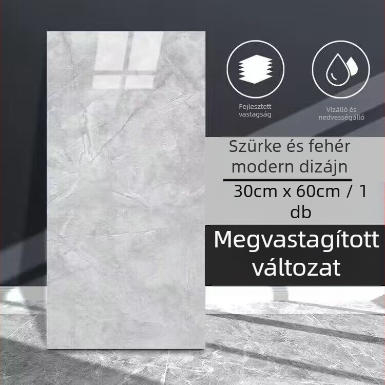 PVC öntapadós fali matrica – márványhatású csempe imitáció, vízálló, antibakteriális, nedvességálló, olajálló, szennyeződés elleni védelem, mintázat 16010220, nappali, konyha, hálószoba
