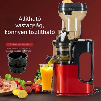 Háztartási és kereskedelmi használatra tervezett gyümölcslé-kivonó pép szeparációval, teljesítmény ≤200 W, 0,5 L kapacitás, ciklusonként legfeljebb 1501 ml, pép tartály 0,5–1 L, maximális fordulatszám 12 000 rpm