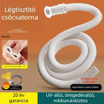 Légkondicionáló kivezetőcső bővítő – szilikon-ABS, öregedésgátló, modern minimalista stílus, normál hőmérsékleten működik