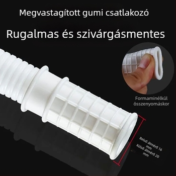 Légkondicionáló kivezetőcső bővítő – szilikon-ABS, öregedésgátló, modern minimalista stílus, normál hőmérsékleten működik