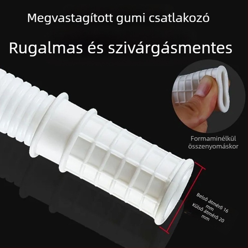 Légkondicionáló kivezetőcső bővítő – szilikon-ABS, öregedésgátló, modern minimalista stílus, normál hőmérsékleten működik
