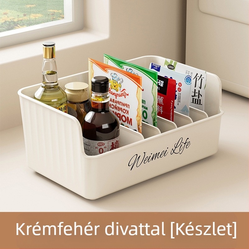 Rongling műanyag fűszertartó doboz – szilárd fűszerek tárolására, modern minimalista konyhai szervező, prémium minőség
