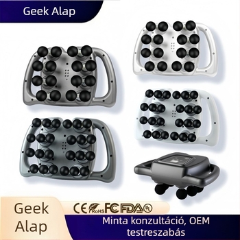 Fascia masszírozó LCD kijelzővel, 6+ fej, beépített akkumulátor, 5+ sebesség, alacsony zaj 36–45 dB