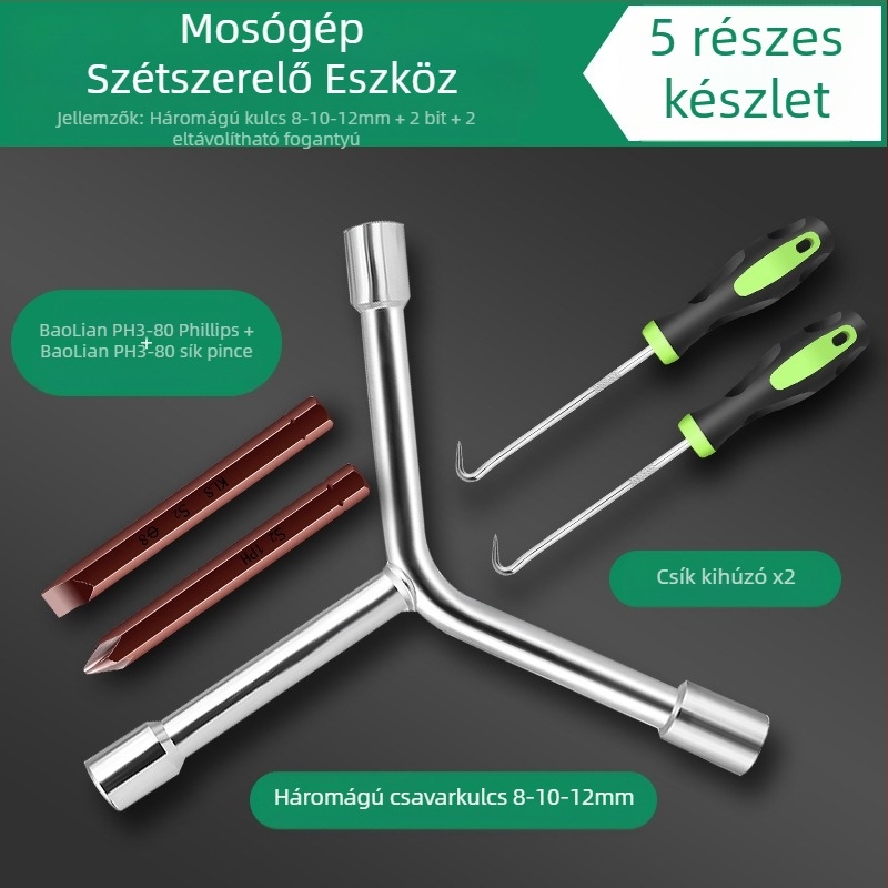 Mosógép eltávolító eszköz belső dob/pulsátorhoz — szénacél, dugókulcs