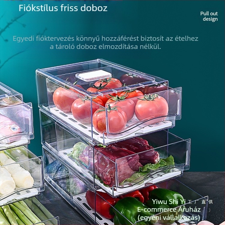 Hűtőszekrény fiókos tároló doboz – Anyag: selyemvirág; Importált; Márka: Egyéb; Nincs logó; Stílus: Általános