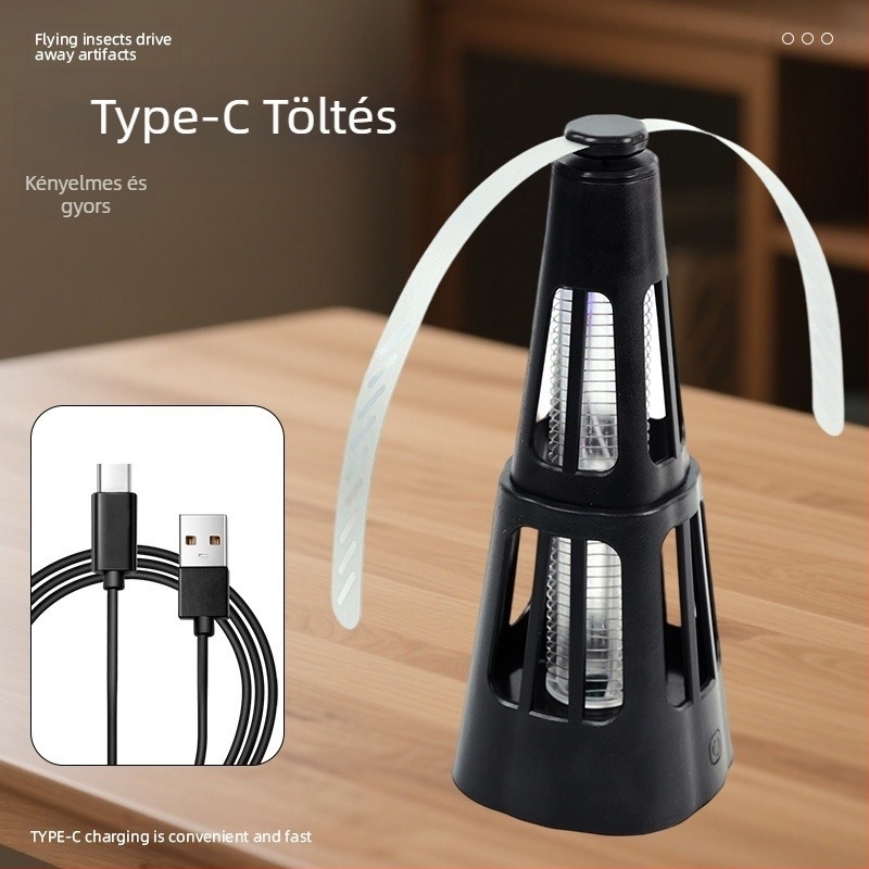 Kültéri automata légyfogó és szúnyogriasztó ventilátor